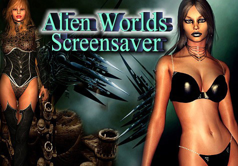 Free Alien Worlds Screensaver